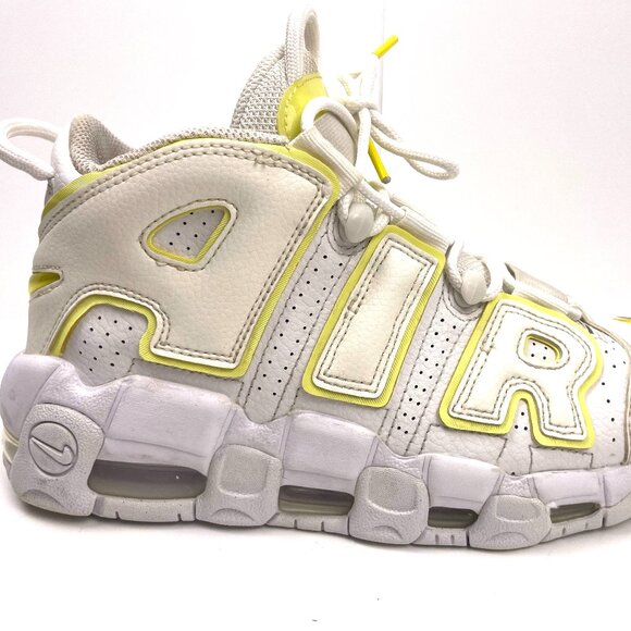 Nike Air Womens More Uptempo Light Citron Size 6.5 - Picture 5 of 13